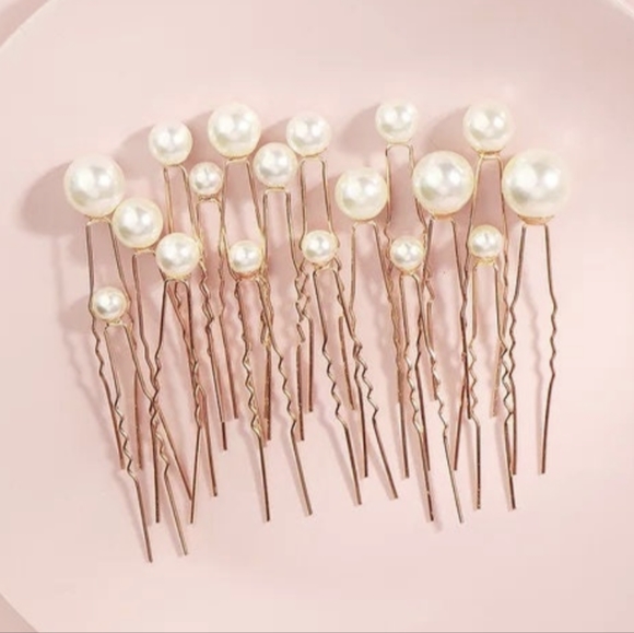 Pearl Hair Pins - Picture 1 of 3